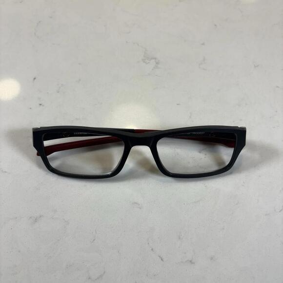 Oakley Other - Oakley OX 8039-0553 Chamfer Eyeglasses Glasses Gray Pavement Red 53mm